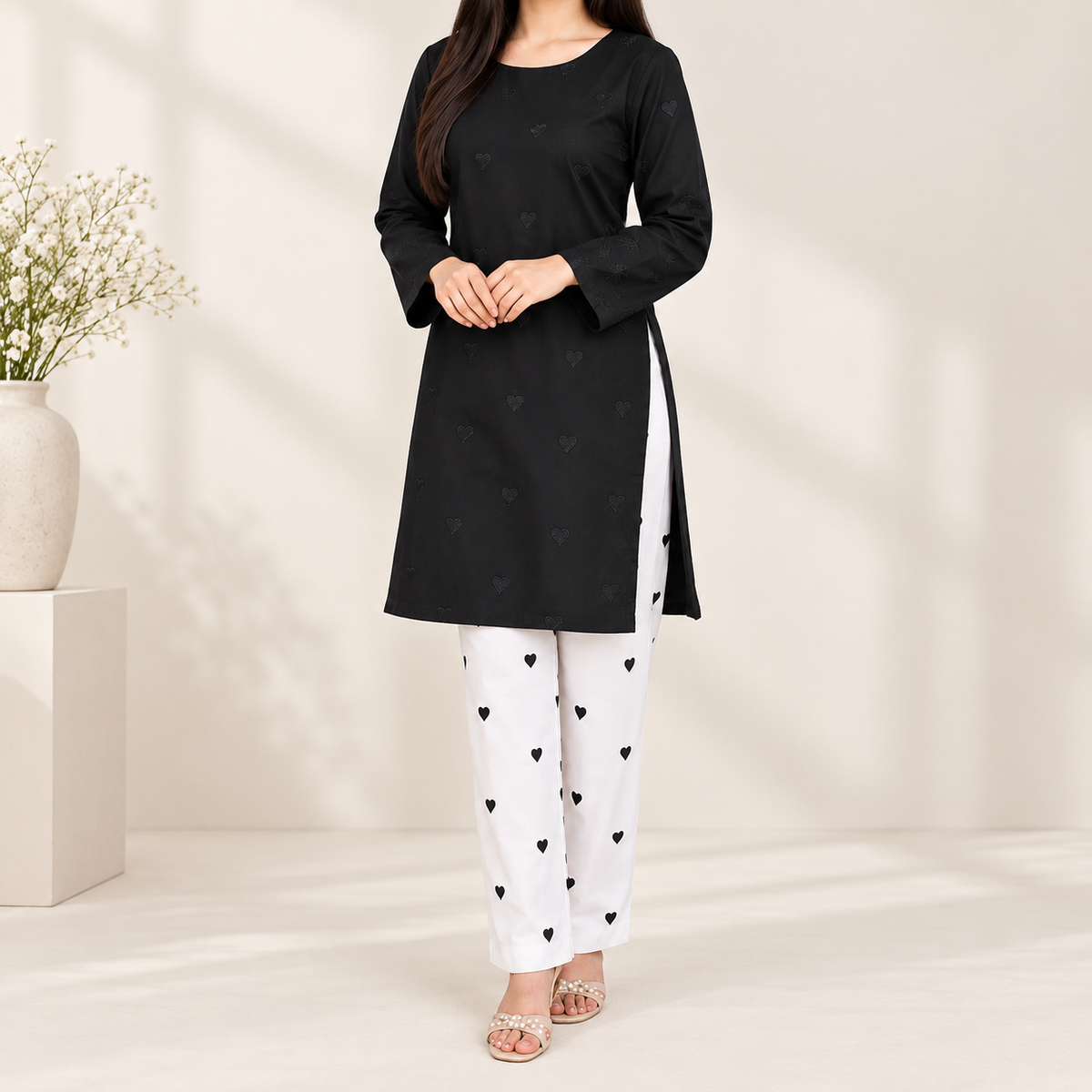 Bin Shahid Bonanza Satrangi 2PC Embroidered Dhanak