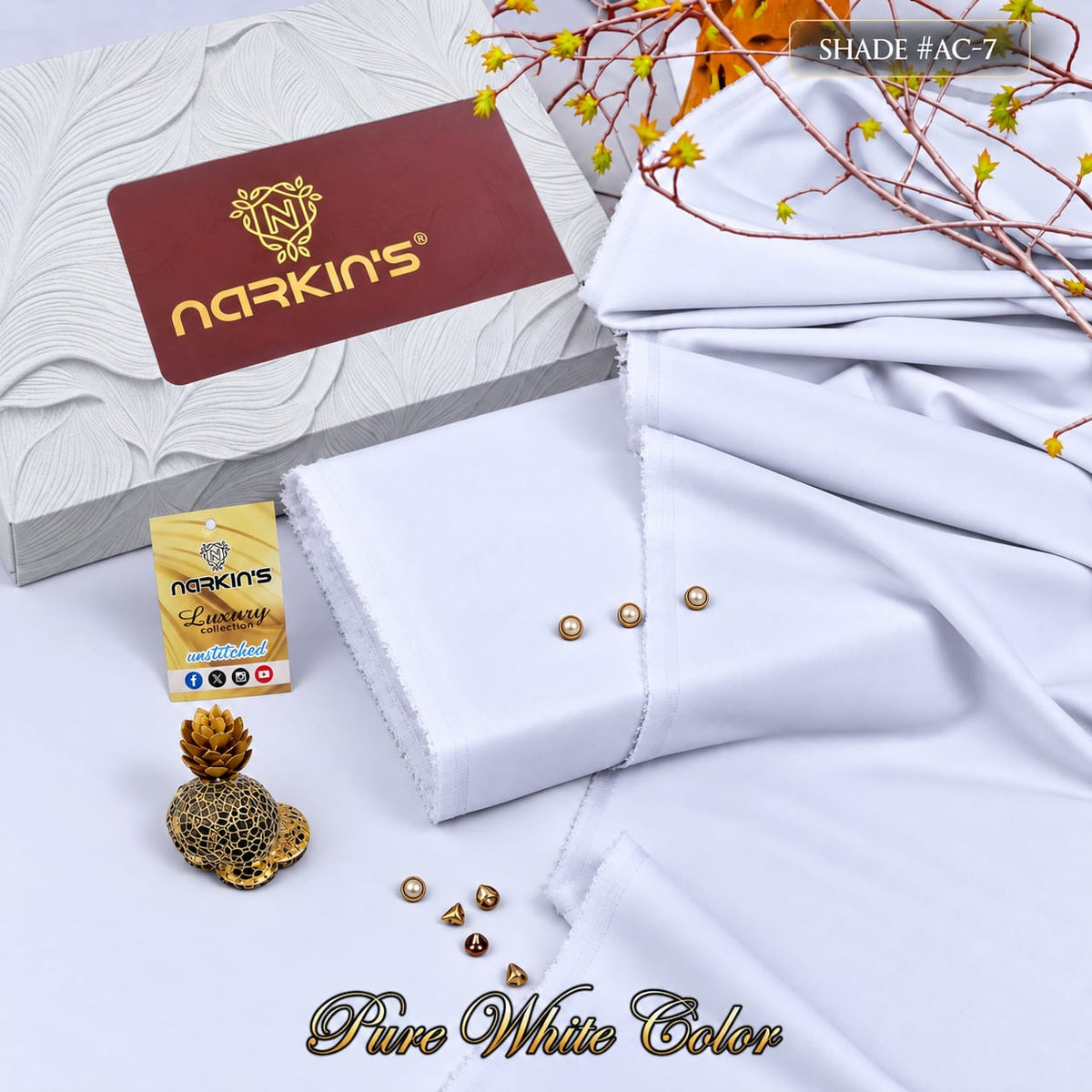 Bin Shahid Pure Wash & Wear Unstitched Suit