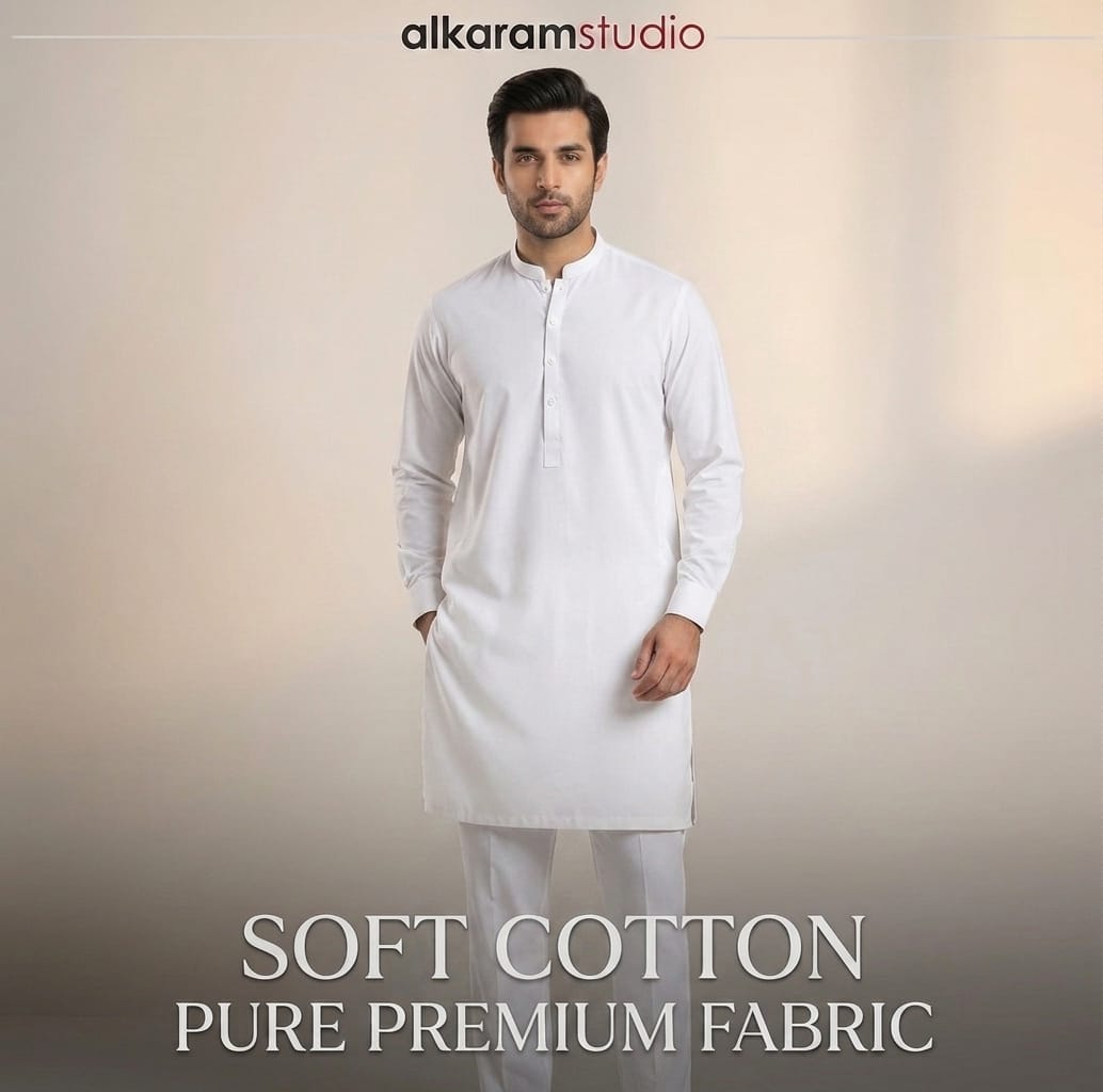 Bin Shahid Pure Cotton Plain Soft Unstitched Suit
